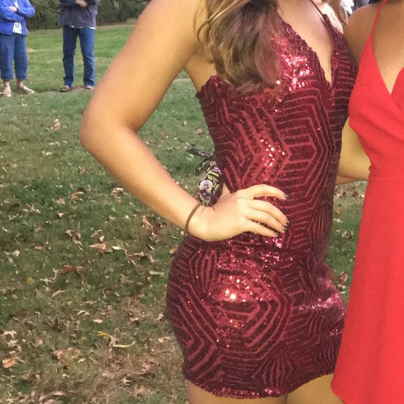 Windsor Red Sequin Dress - Picture 1 of 6